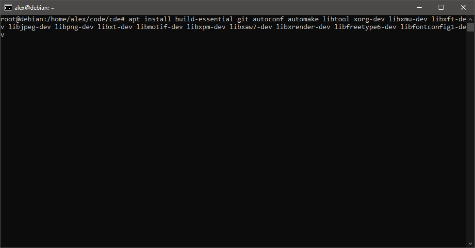 Installing Build packages